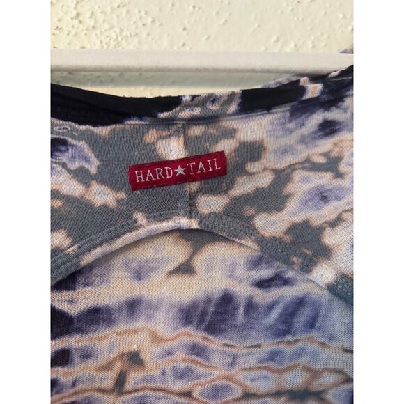 Hard Tail Forever XS Tie-Dye Long Sleeve Rayon & Linen Open Back Top Made In USA - Picture 4 of 11